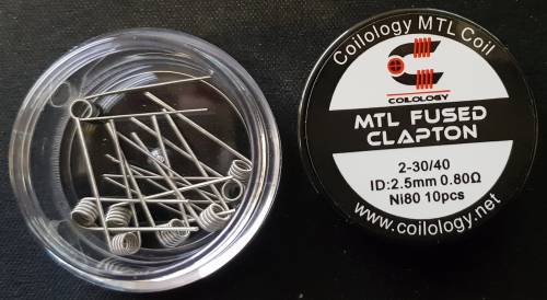 COILOLOGY PREBUILT COIL MTL  FUSED CLAPTON 2-30/40